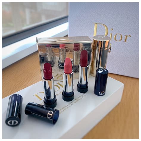 rouge dior minaudière clutch lipstick set|Dior rouge clutch.